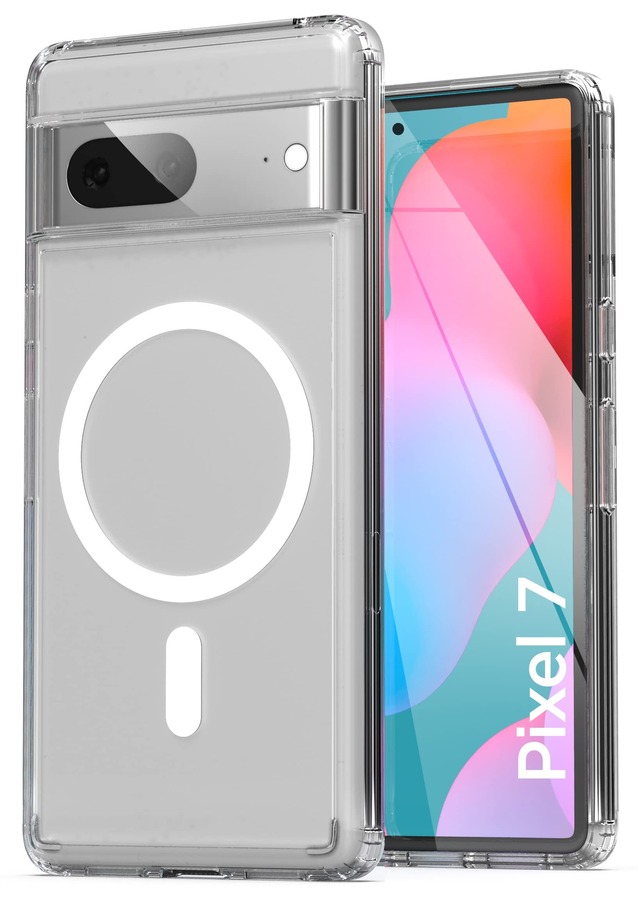 Encased ケース入り磁気ケース Google Pixel 7用 - MagSafe充電&アクセサリー対応 (クリア)