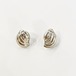 Vintage 925 Silver Snail Pirced  Earrings Made In Thailand