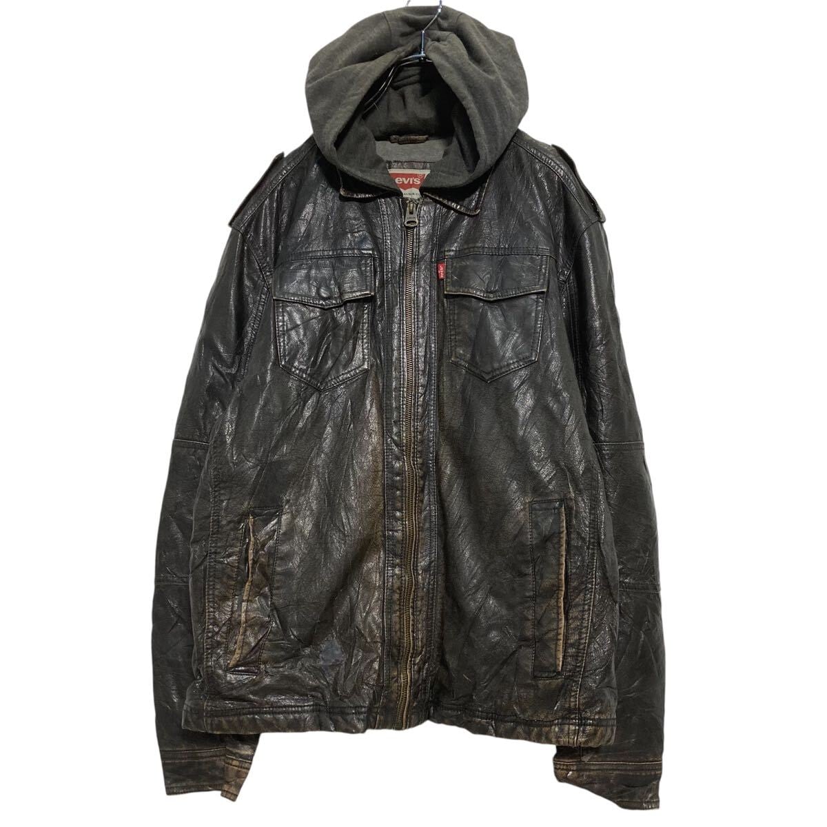 【新品】　Levis A-2 フライトレザージャケット　ダークブラウン　XL 楽天市場】