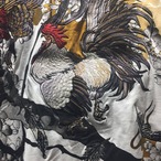 Ukiyo-e Chicken Embroidered T-Shirt 2color【G1019】