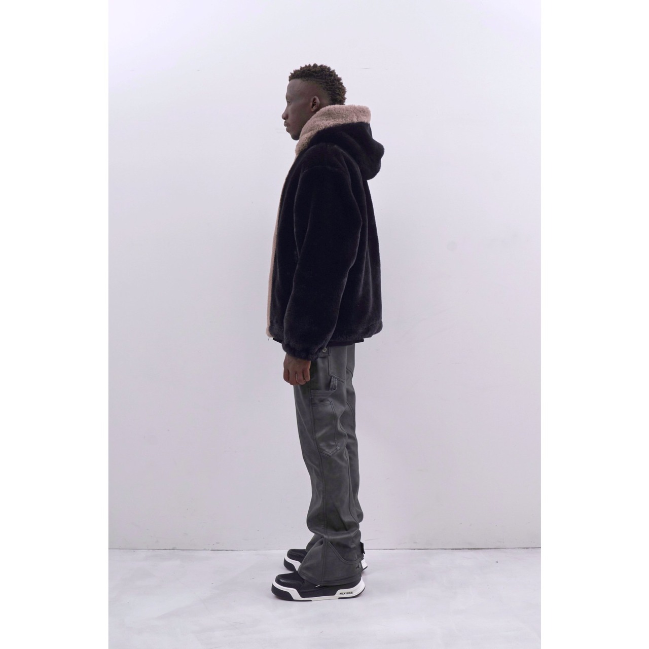 MLVINCE / faux fur jacket black