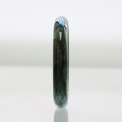 【内径 約60mm】 komaru Black 翡翠バングル A貨翡翠 jd_bg1548