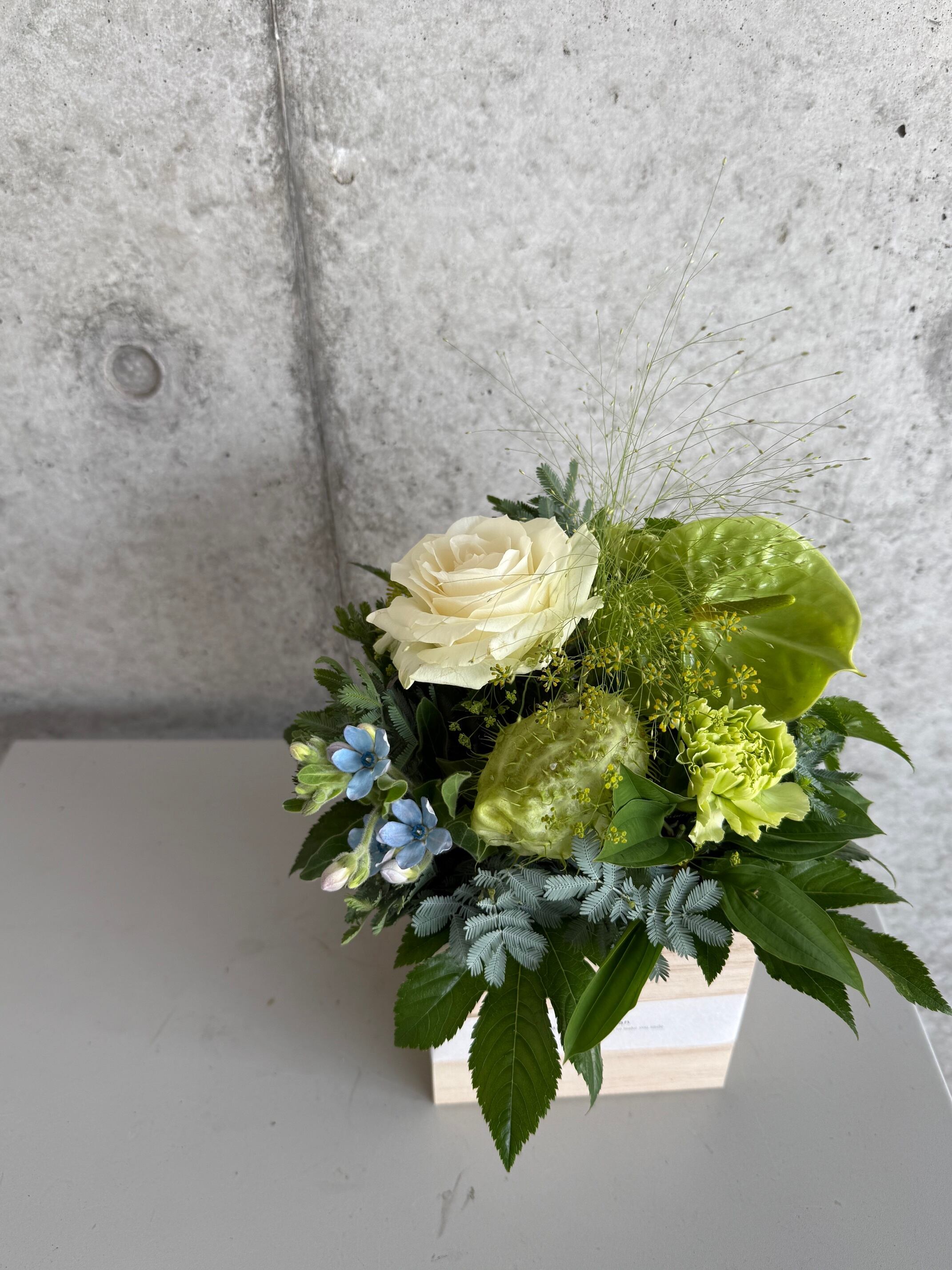 季節のおまかせアレンジメント 希望【フラワーデザイナーセレクト