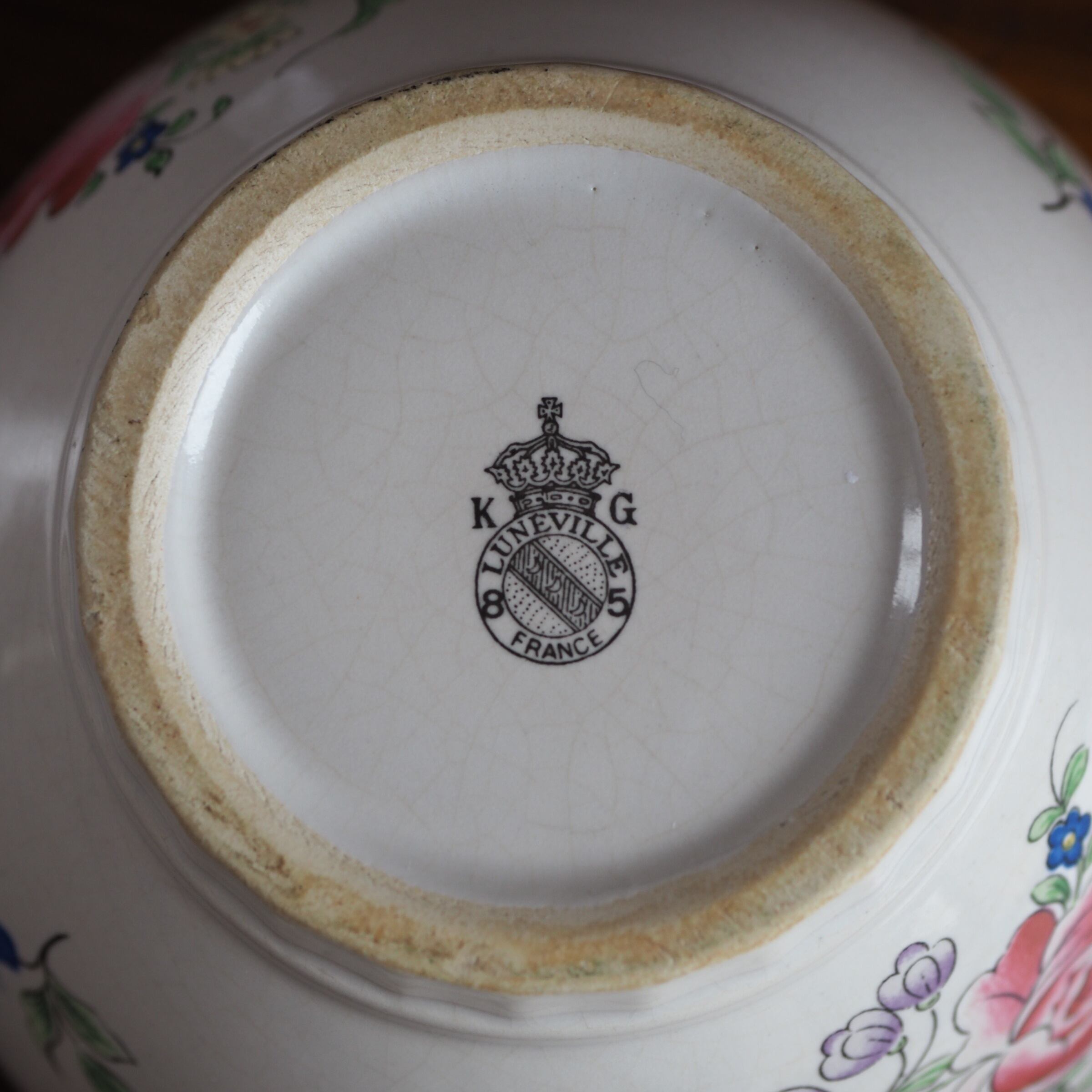 リュネヴィルのカフェオレボウル 