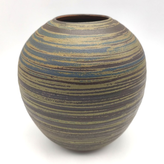 陶器花瓶・花器・フラワーベース・No.260813-17・梱包サイズ80