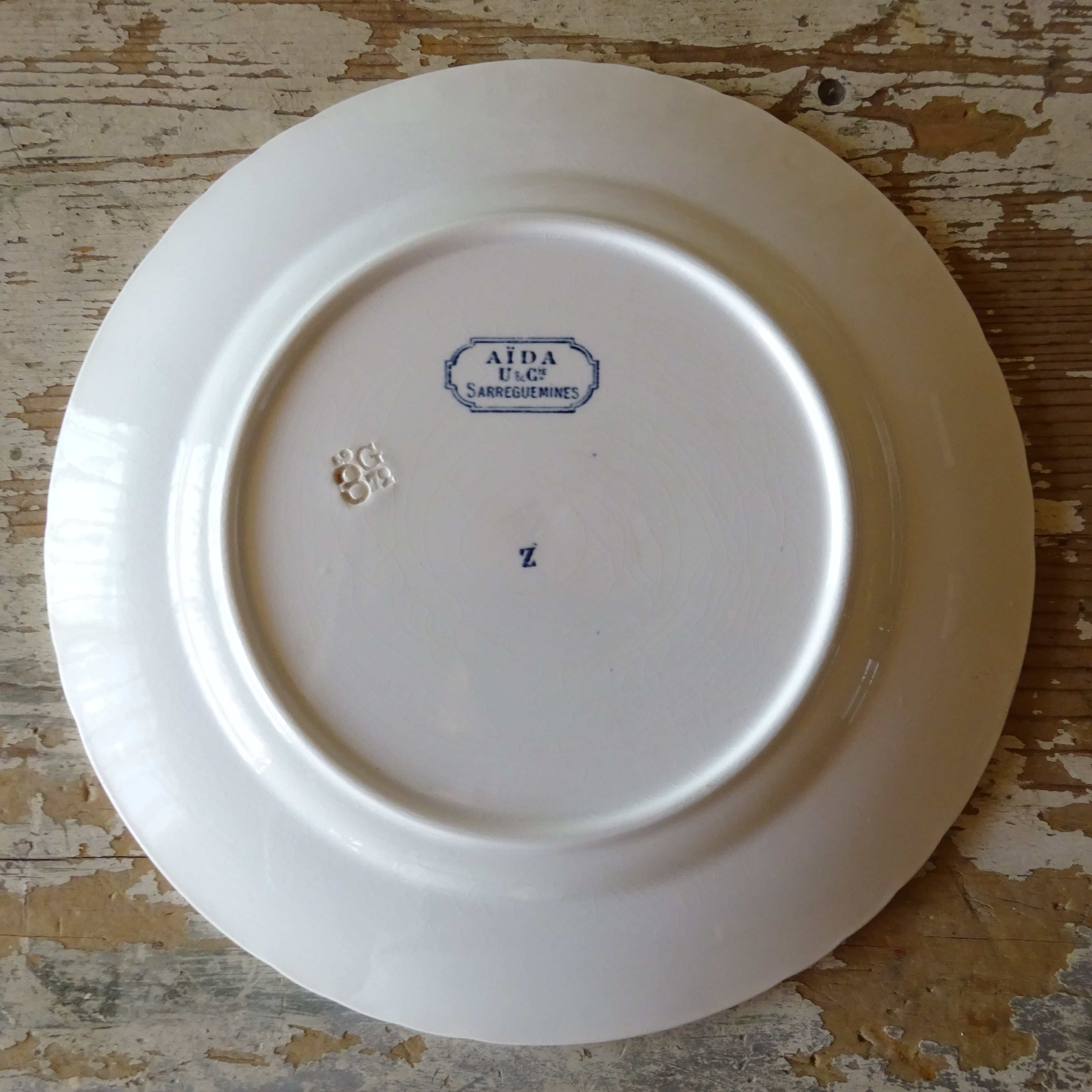 【 Nouveauté 】☆U & C SARREGUEMINES modèle《AÏDA》assiette plate (B)