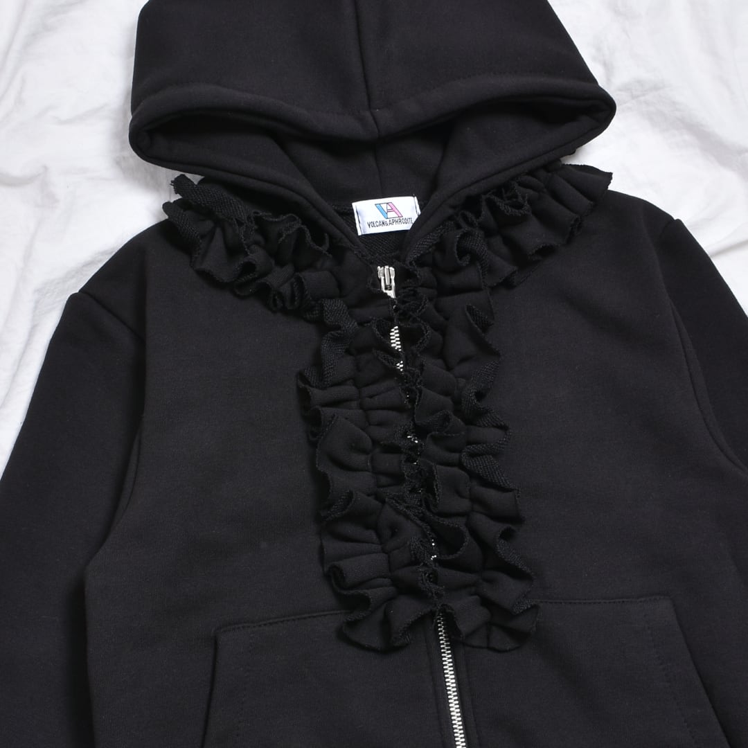 【12/9新着】フロントフリルZIPパーカー