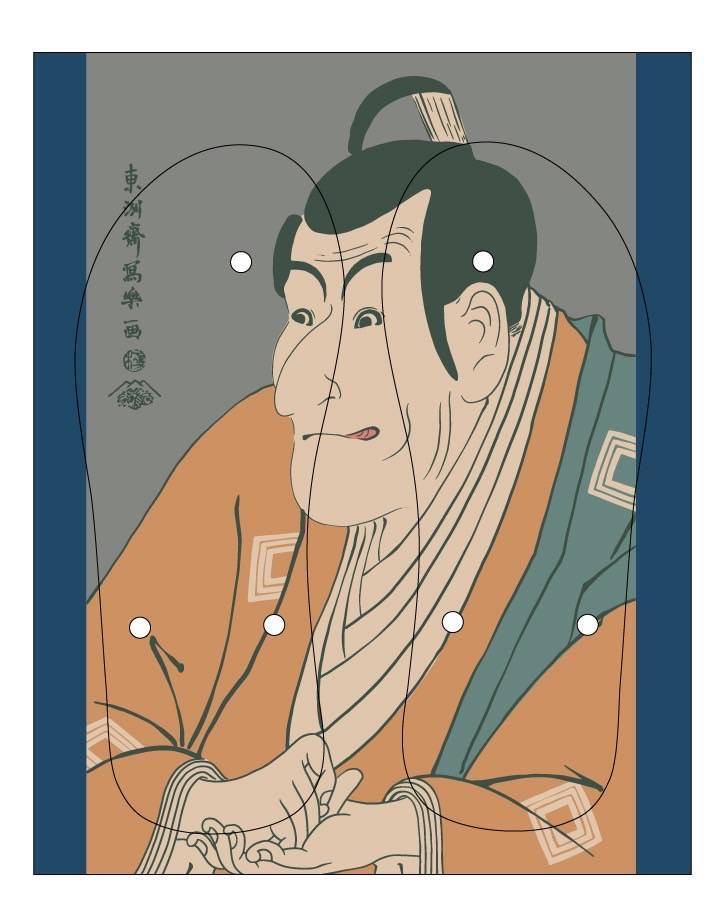 【浮世絵】市川鰕蔵の竹村定之進 | 東洲斎写楽