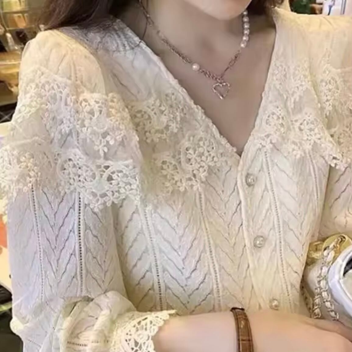 ヴィンテージレースカーディガン