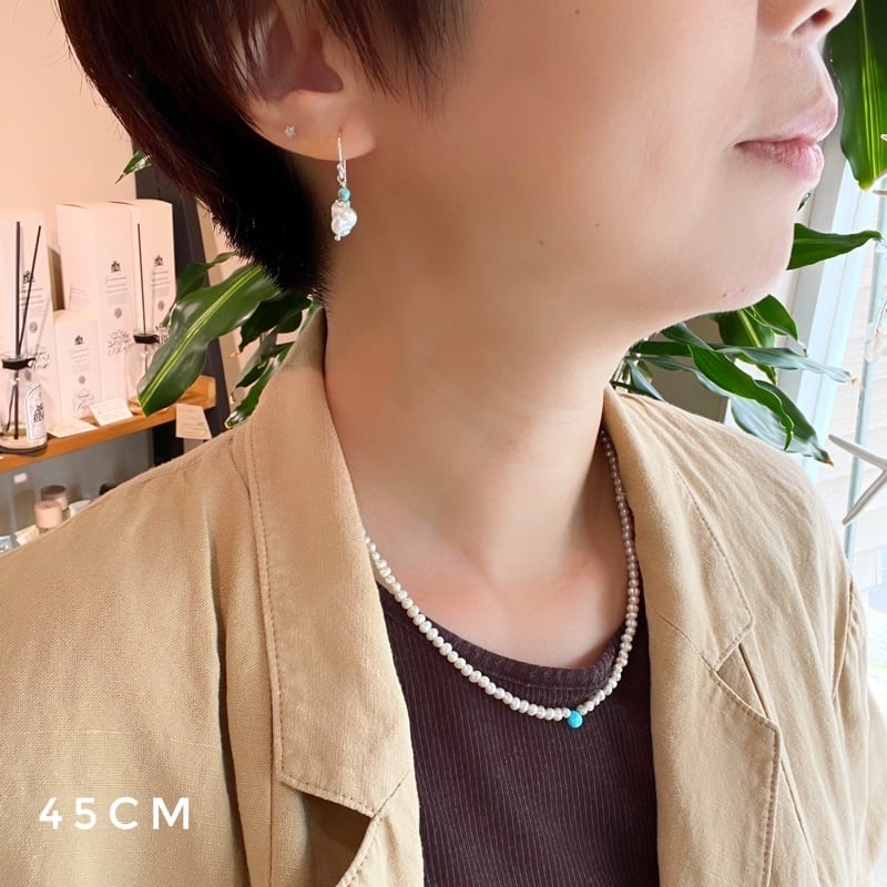 バロック パール / ターコイズ フック ピアス | 【公式通販】鎌倉の