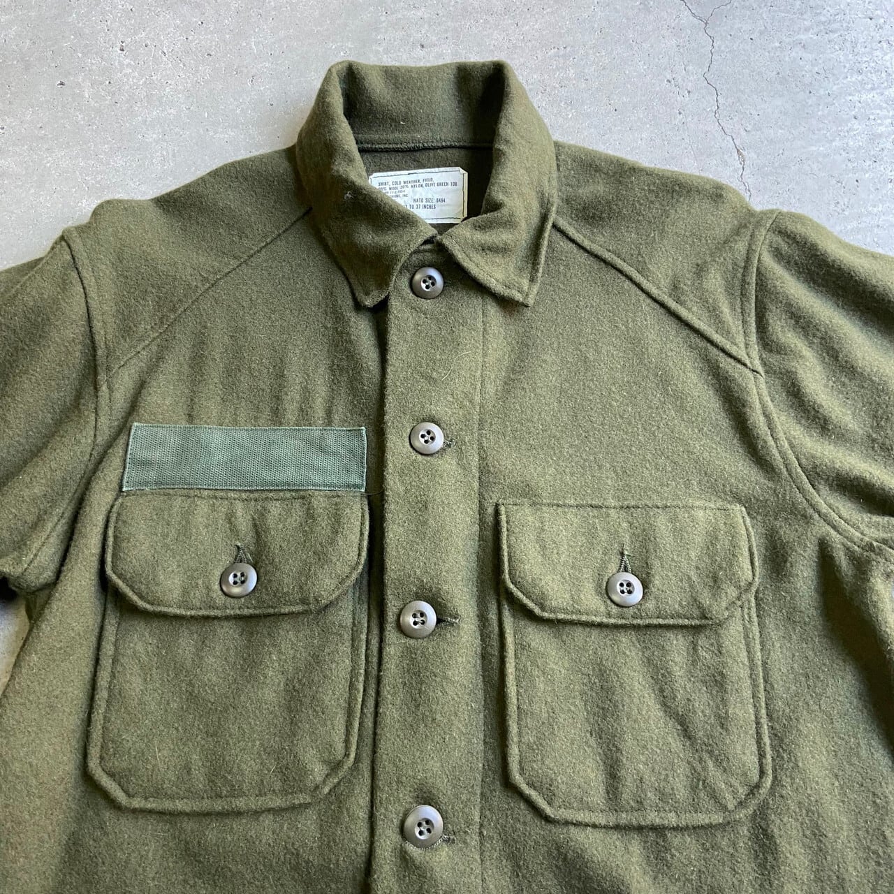 70年代 ビンテージ U.S.ARMY 米軍実品 ウール ミリタリーシャツ メンズM相当 カーキ オリーブ 古着 ヴィンテージ 緑グリーン  ウールシャツ 70s【長袖シャツ】【new22】【CS2212-50】 | cave 古着屋【公式】古着通販サイト