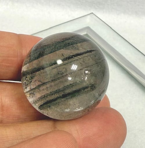 ガーデンクォーツ スフィア グリーンファントム 水晶 丸玉 約31ミリ