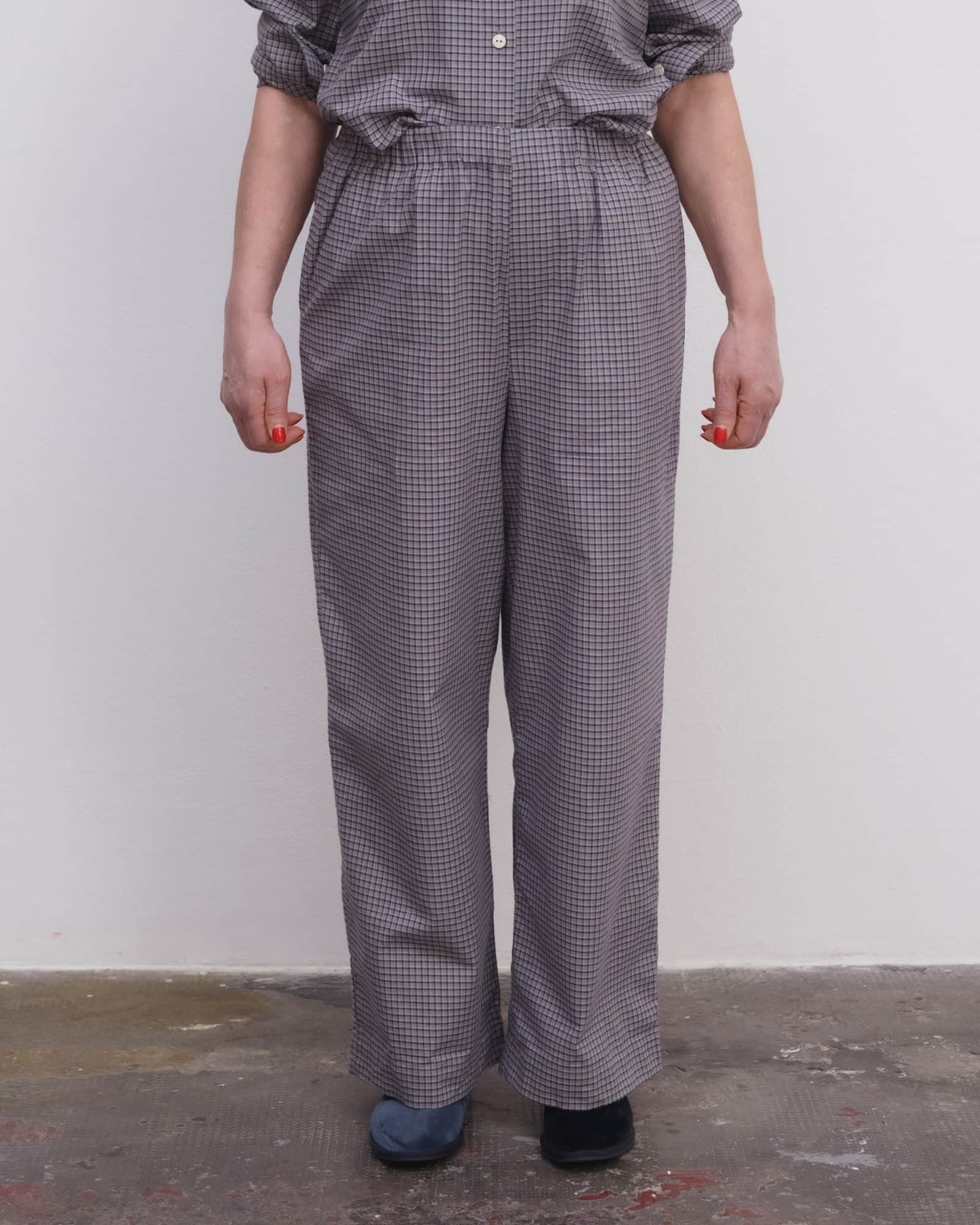 Baserange (ベースレンジ) CLAUDE PANTS (CONSUL CHECK) | H Nagano
