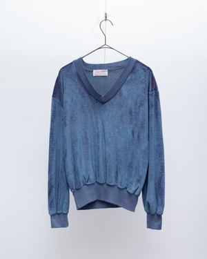 【INSTAGRAM LIVE】1970s v-neck velour pullover