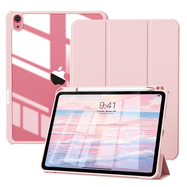 KTGGHG iPad A16 11世代 ケース 11インチ2025 iPad 11/10世代 ケース 10.9インチ 2022(ピンク)