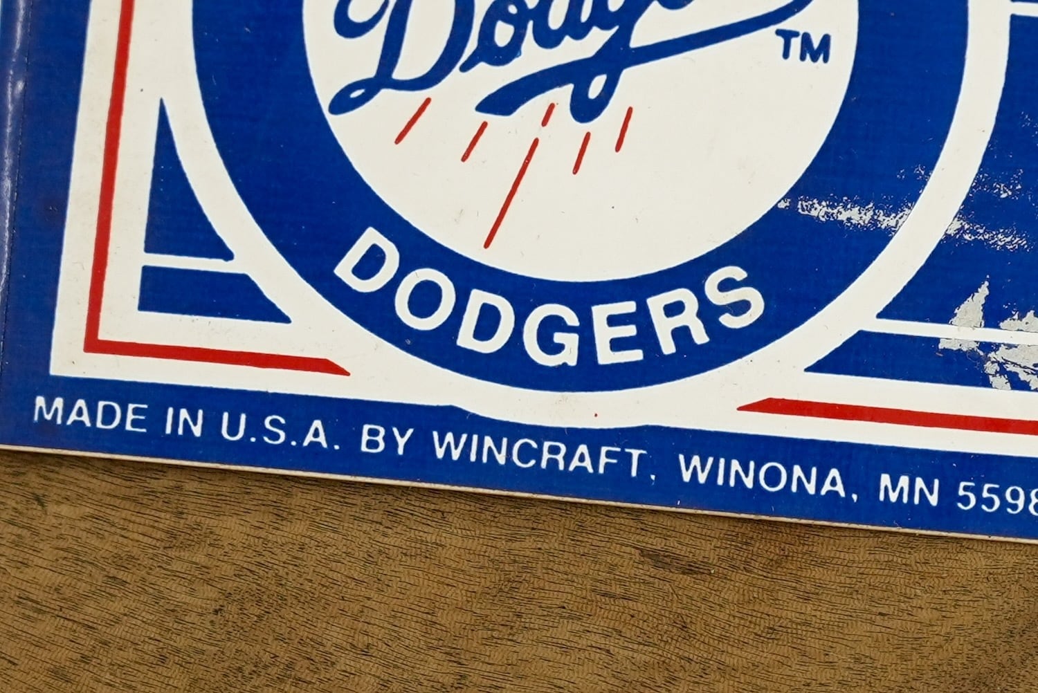 4332M2 Los Angels Dodgers 1988 World Champion Win Craft Sticker