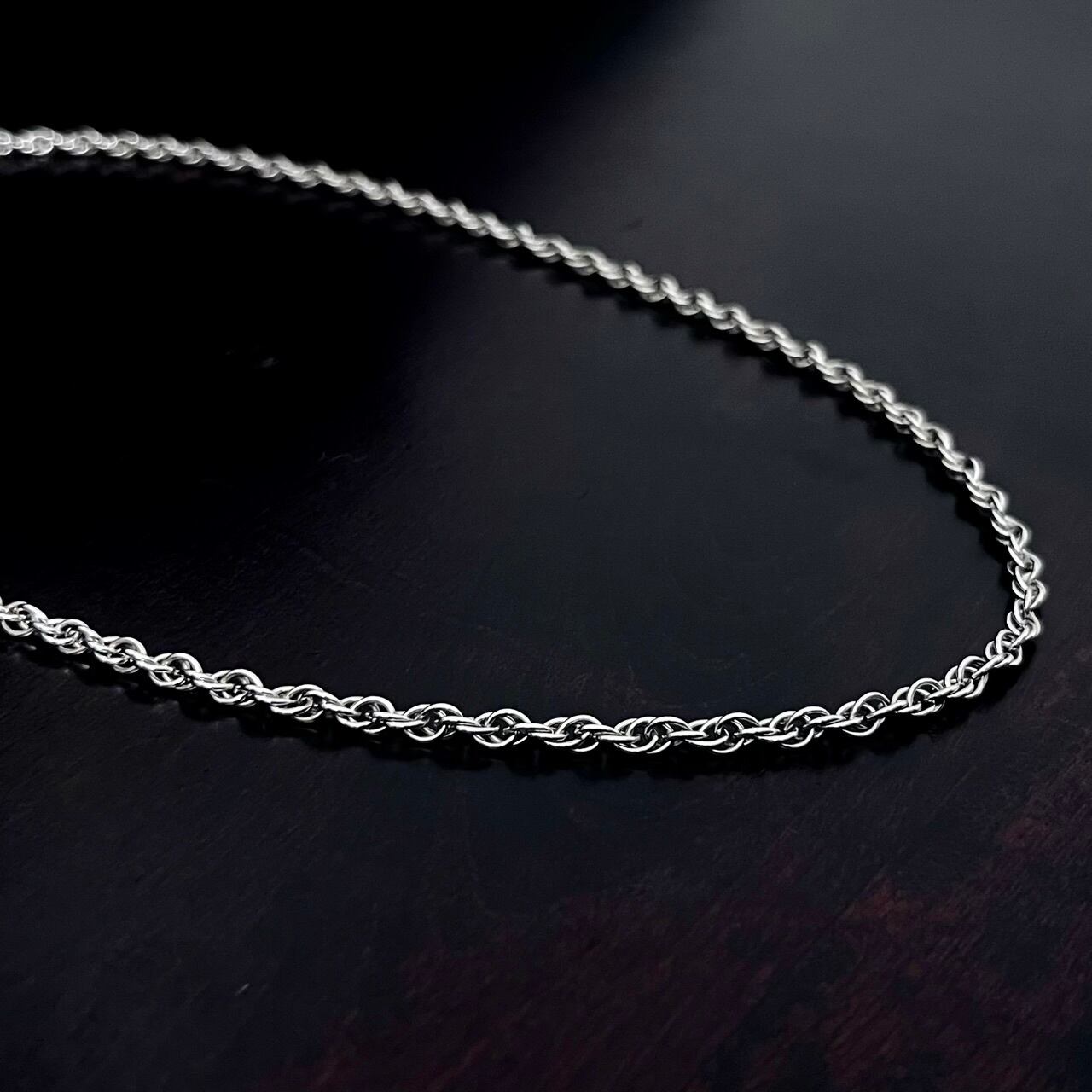 VINTAGE TIFFANY & CO. Twist Rope Chain Necklace Sterling Silver