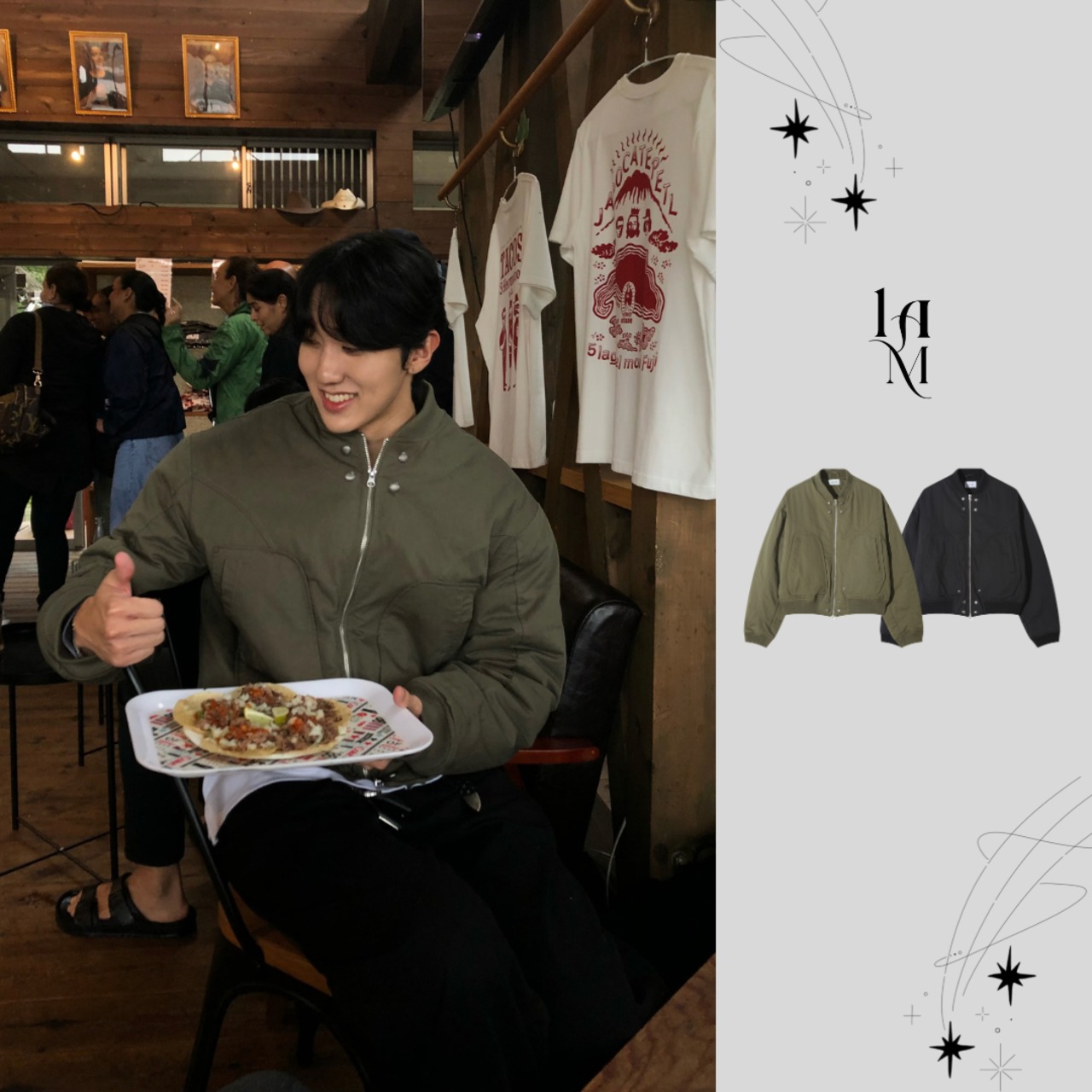 Cropped Padded MA-1 Bomber Jacket (2color) - 1