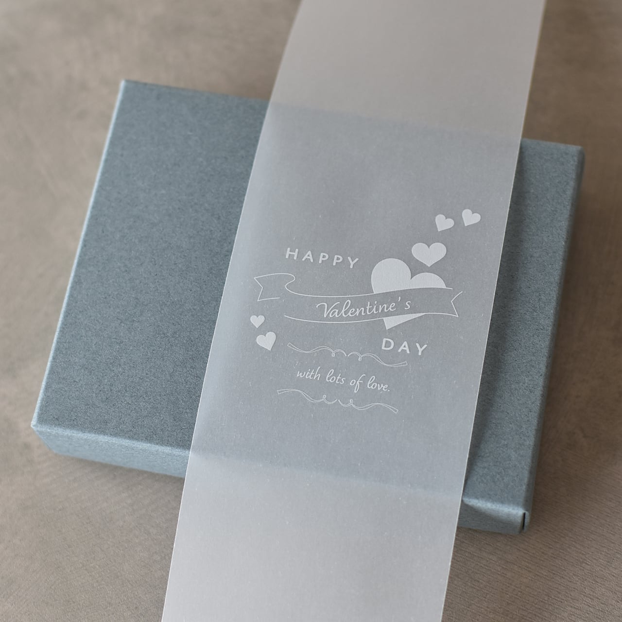 バレンタイン トレーシングペーパー帯 25枚入 60×297mm