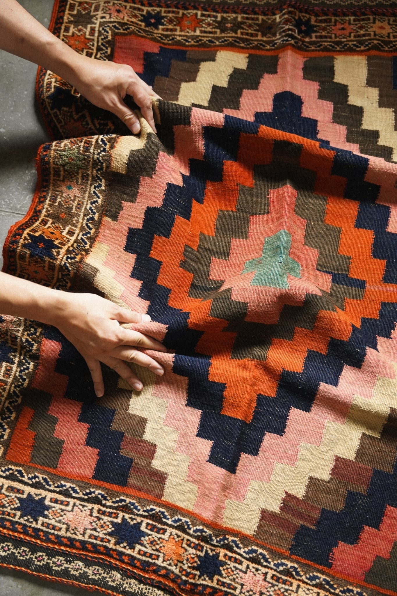 2454-Vintage Baluch killim