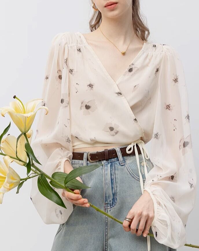 Crosstie chiffon chic blouse 1417 | entire