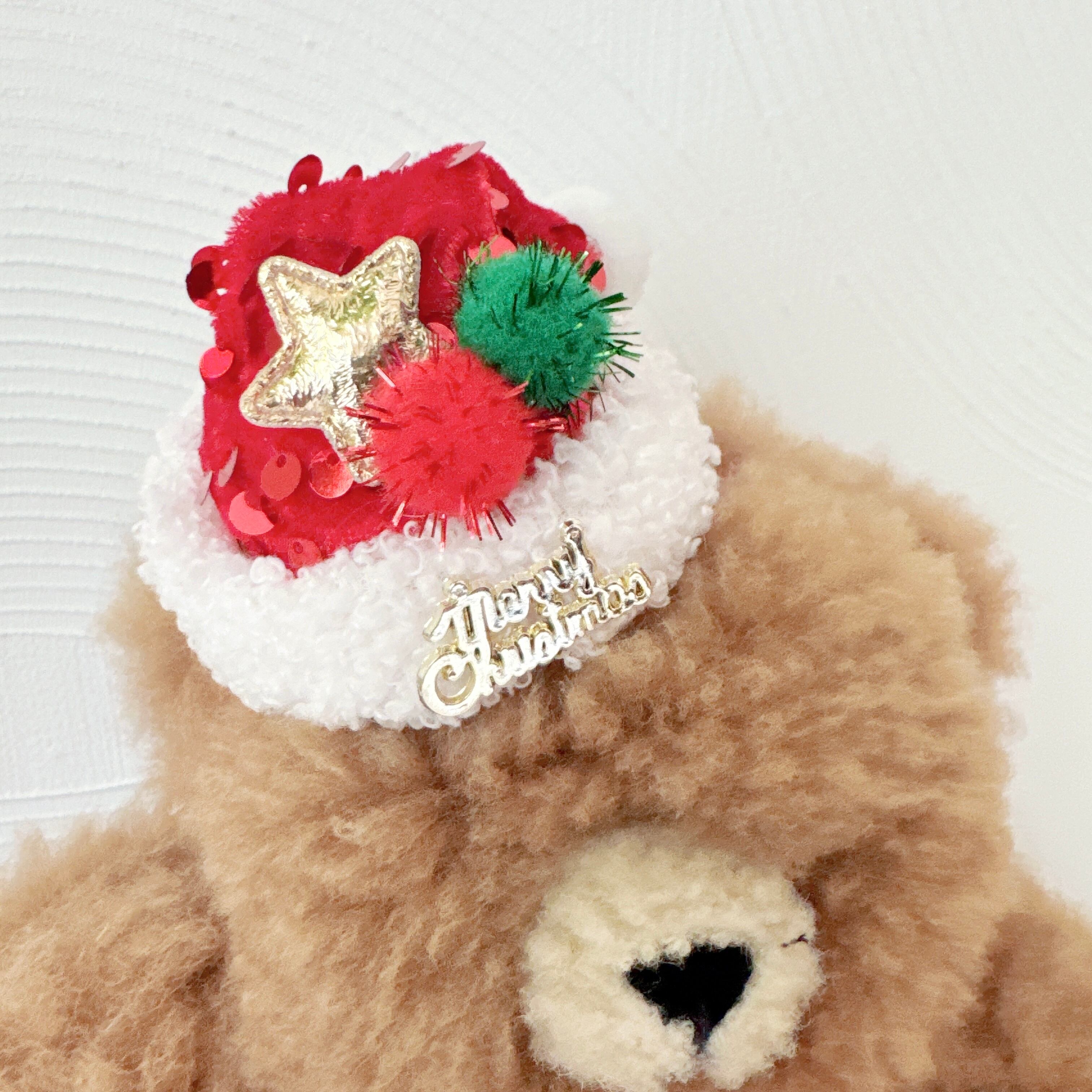 クリスマス*スパンコールサンタのお帽子ヘアバンド