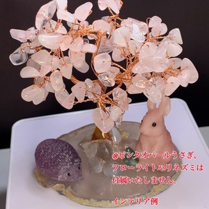 no2.桜満開の様な天然石ツリー・ローズクォーツ