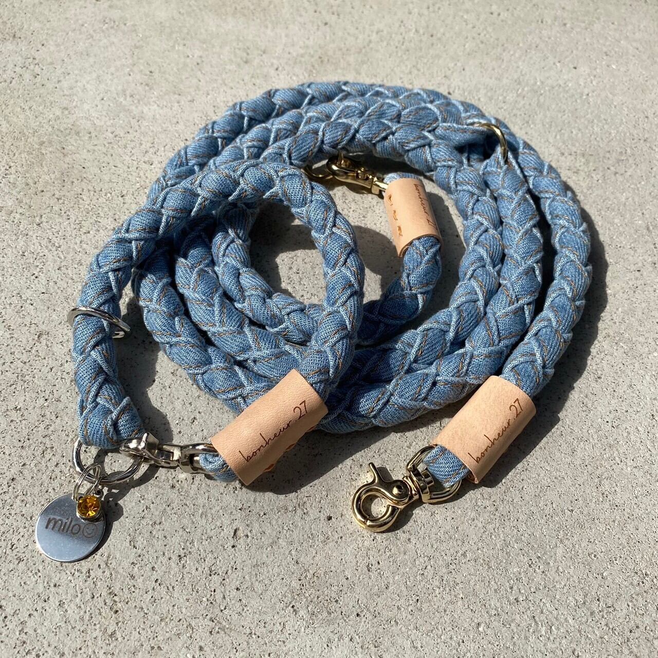 プースケ　真鍮タグ付き首輪チョーカー 濃い色デニム 楽天市場】迷子札 チョーカー 犬 猫 名入れ☆本革 オーダー