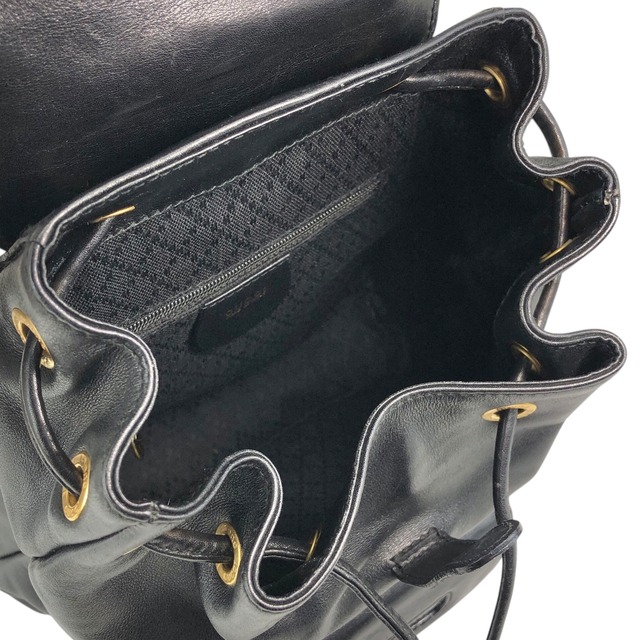 GUCCI グッチ バックパック ブラック バンブー レザー vintage ヴィンテージ オールド tfjt8e