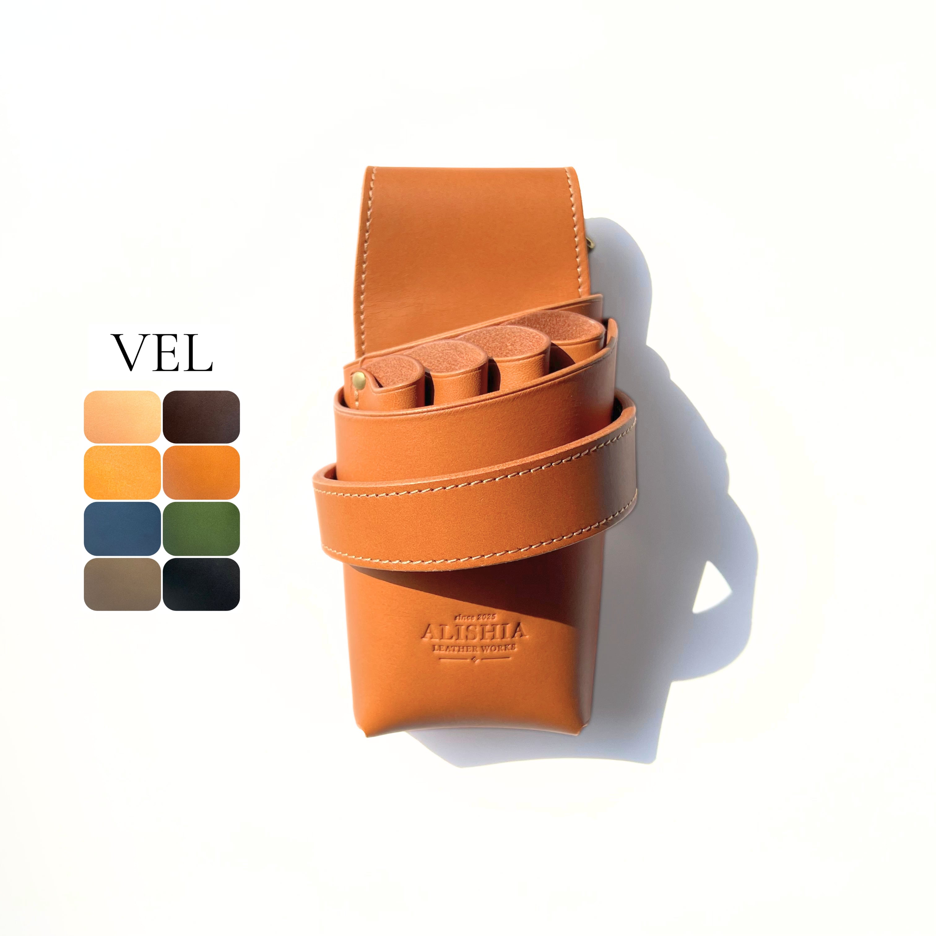 VEL4｜4丁差しシザーケース | ALISHIA LEATHER WORKS