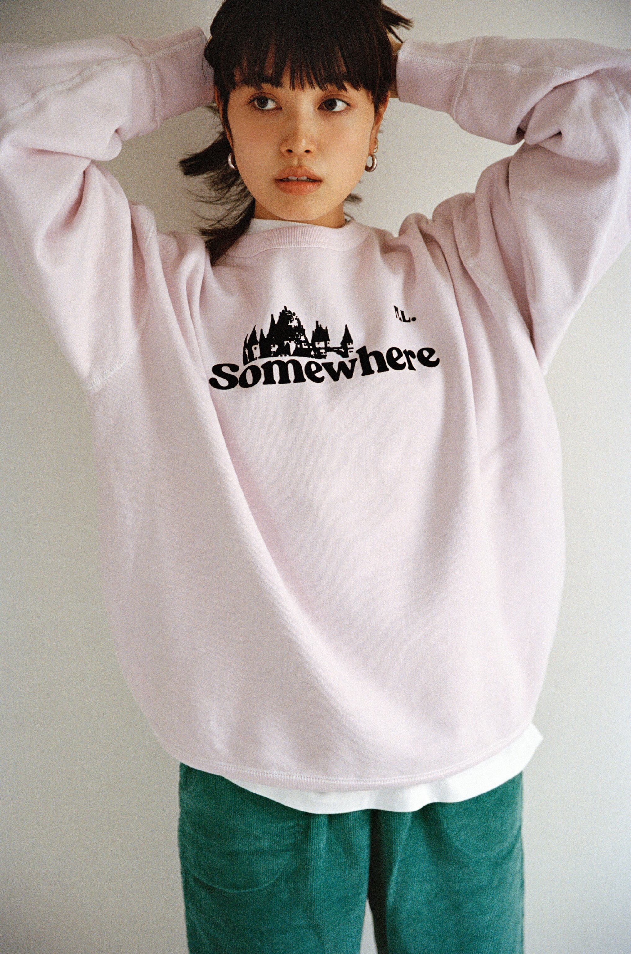 Somewhere Crew Sweat Lavender size3（送料込） Somewhere Crew Sweat Lavender | notlonely