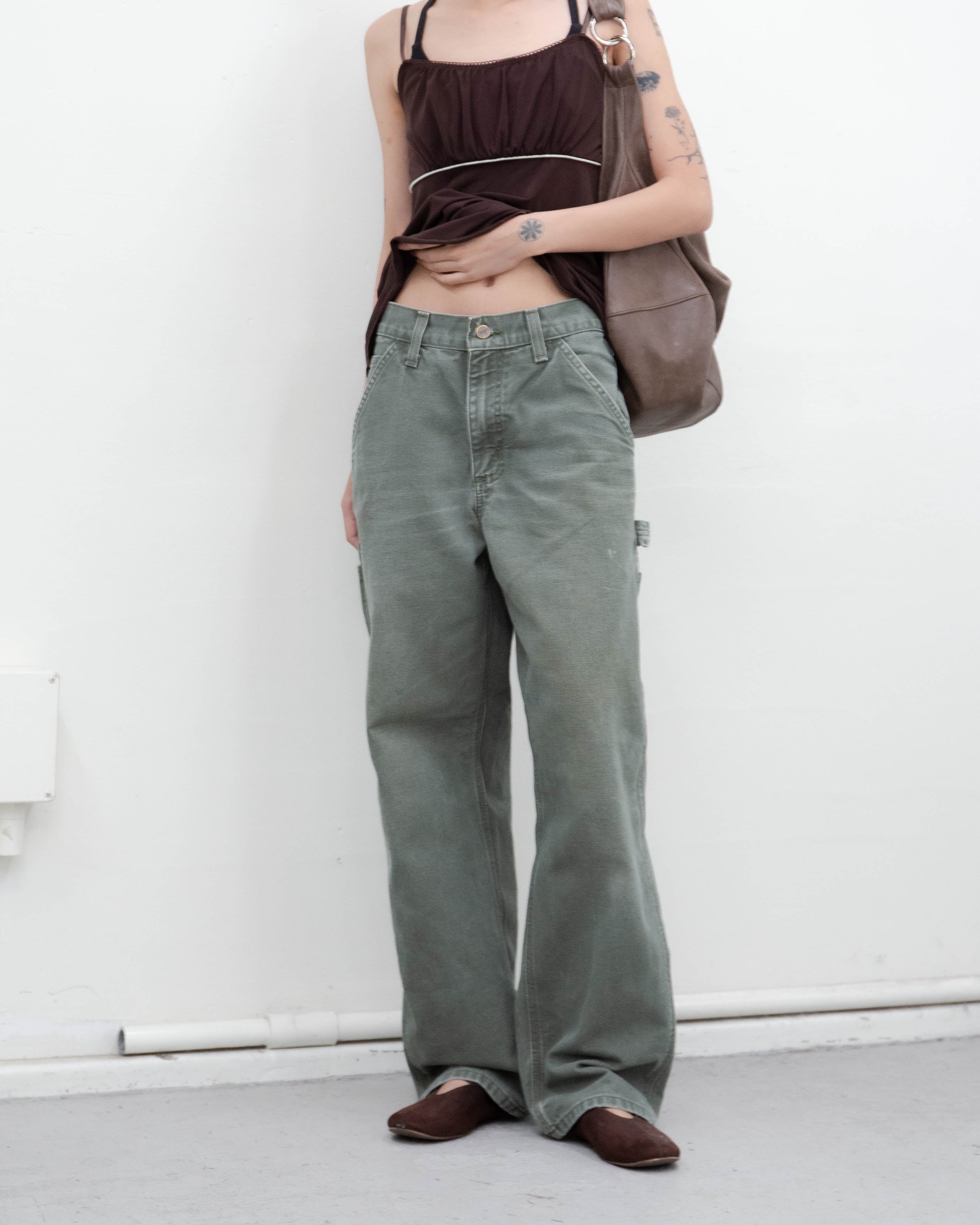 パンツ 00s Carhartt painter pants good damage early 2000s Carhartt - good faded duck painter pants | LUIK FINN