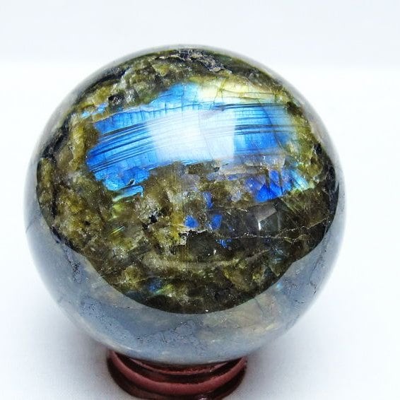 ラブラドライト 丸玉 71mm スフィア 一点物 151-9192