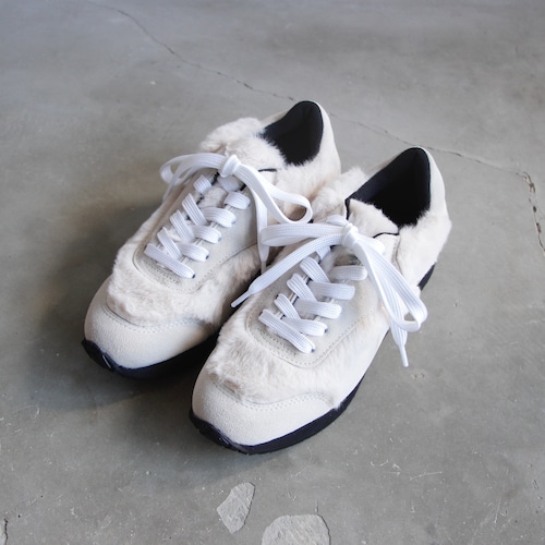 《UNIONINI 2021AW》fur sneakers / ecru / 21.5-25cm