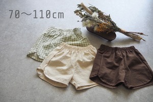 【Aosta】シンプルコットンショートパンツ