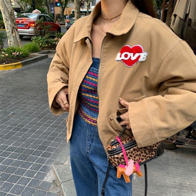 LEFLAH / レフラー | 刺繍 MA-1 ジャケット - Khaki | Pay ID