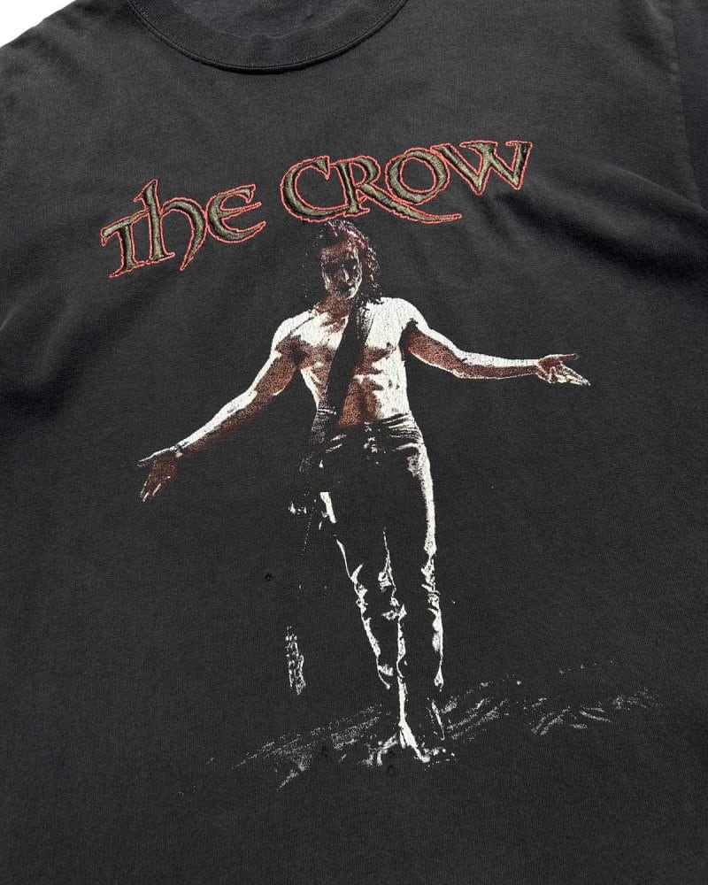 Vintage Movie T-shirt [The CROW] [Y2K-] Embroidery Front L | beruf