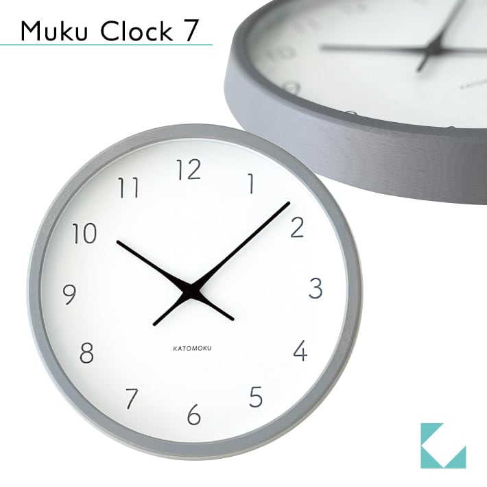 KATOMOKU muku clock 13 ナチュラル km-104NA 掛け時計 | 加藤木工株式