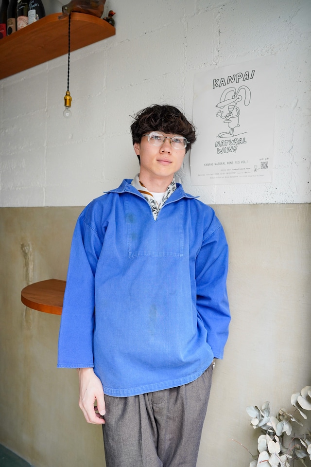 【1960-70s】"French Vintage" French Fisherman Smock / 6-276 【1960-70s】"French Vintage" French Fisherman Smock / 6-276