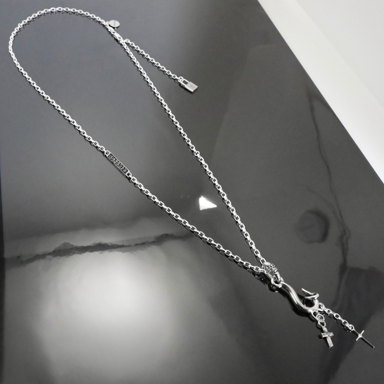 CURIOSITY HOOK #1 I.D. TAG NECKLACE / キュリオシティフック #1 I.D. タグ ネックレス