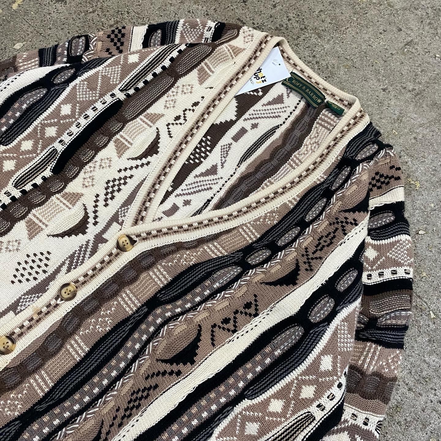 90s CROFT&BARROW 3D knit cardigan | What