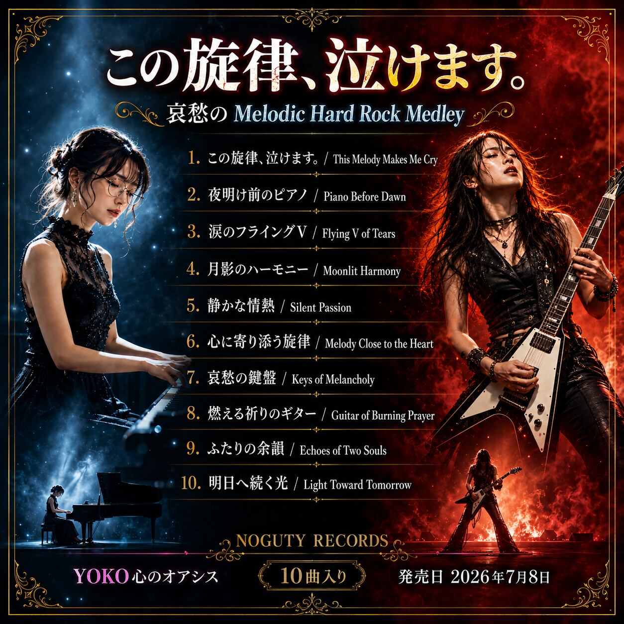 YOKO心のオアシス｜この旋律、泣けます。｜哀愁のMelodic Hard Rock