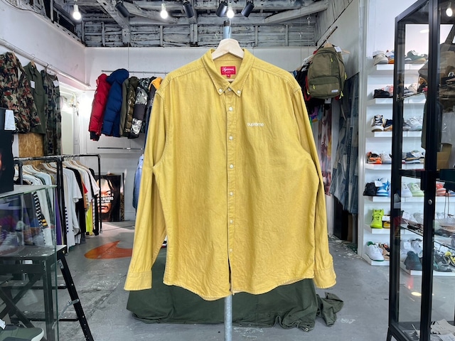 Supreme CLASSSIC LOGO DENIM SHIRT GOLD XL 86548