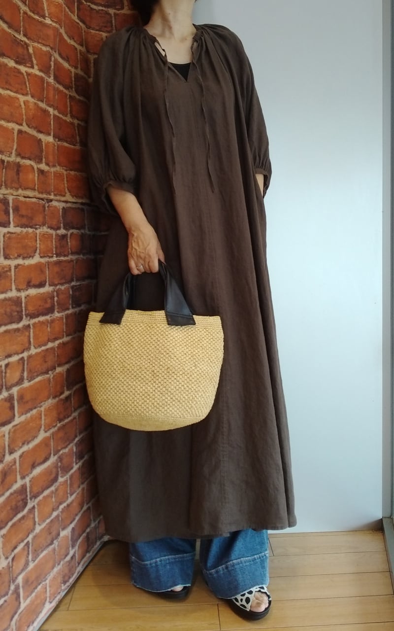 Cafune リネンワンピース
