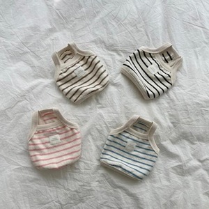 [予約] woodadada terry striped crop top (4color)