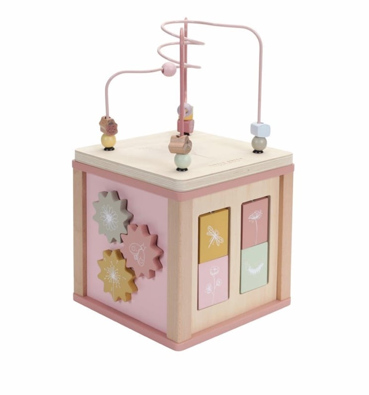 Little Dutch Houten activiteitenkubus Wild Flowersリトルダッチ