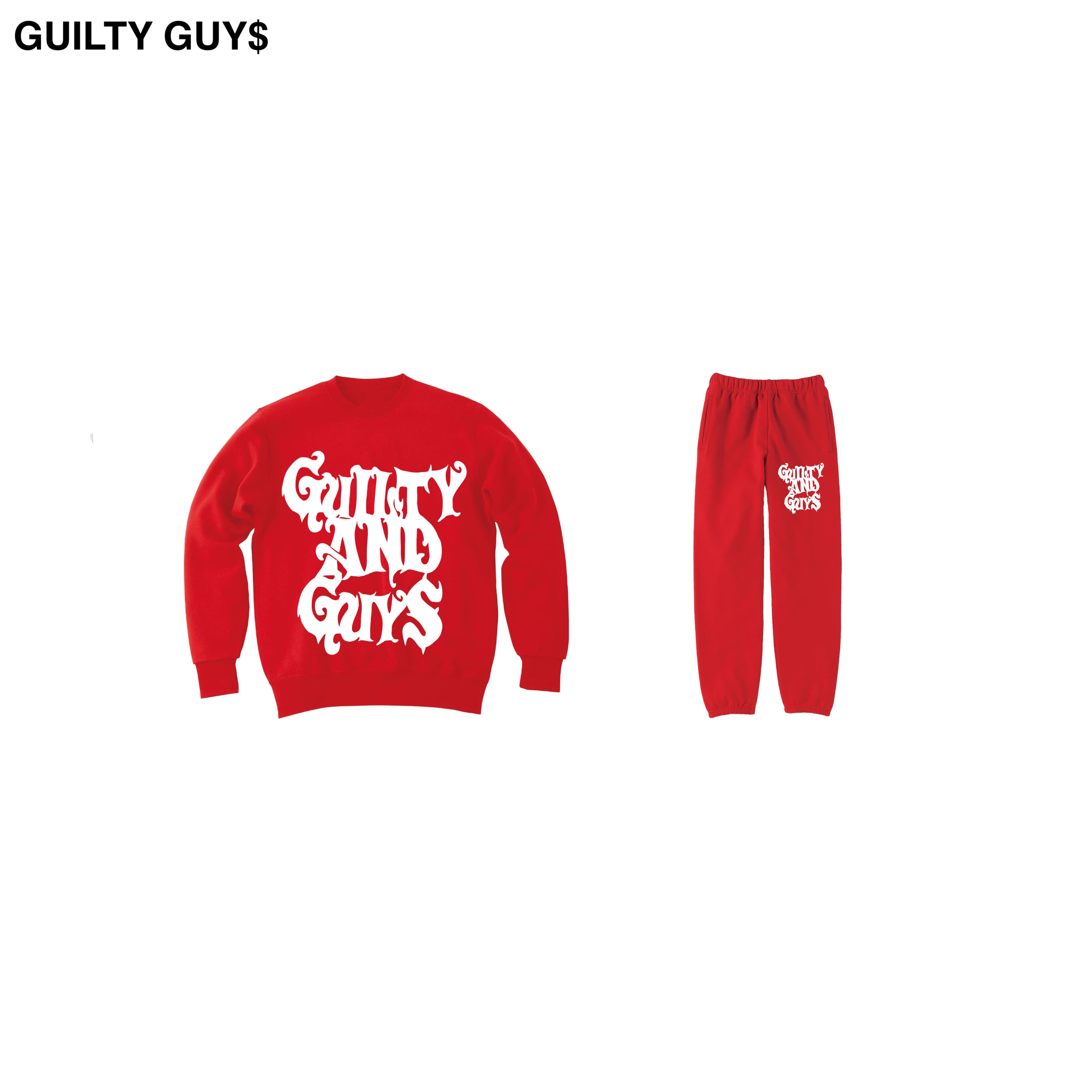 GUILTY GUYS セットアップ ブラック＆ピンク-