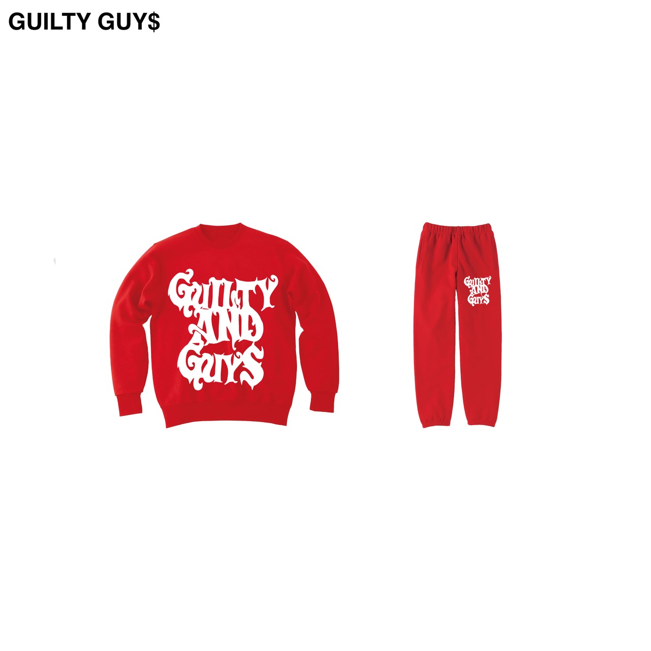 GUILTY GUY＄- Logo Sweat & pants