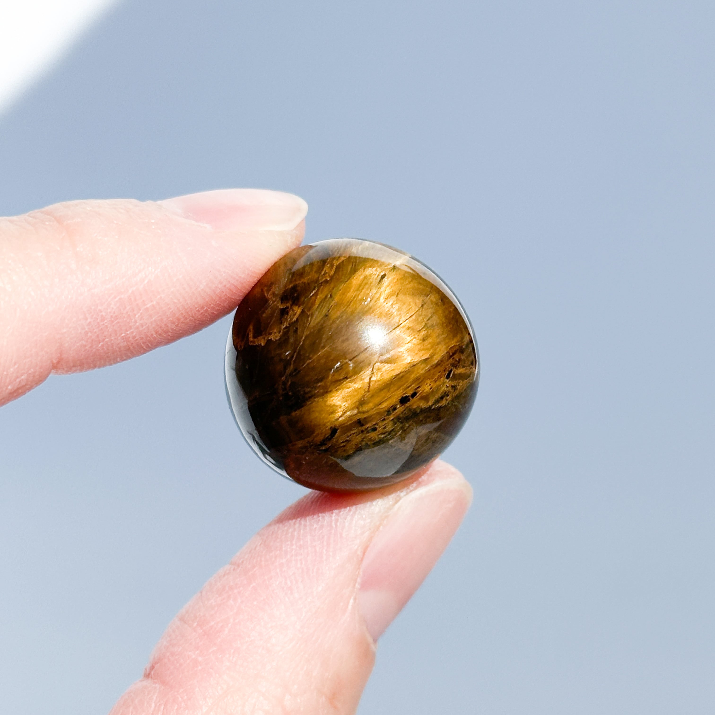 タイガーアイ スフィア（丸玉）31◇ Tiger's eye ◇天然石・鉱物