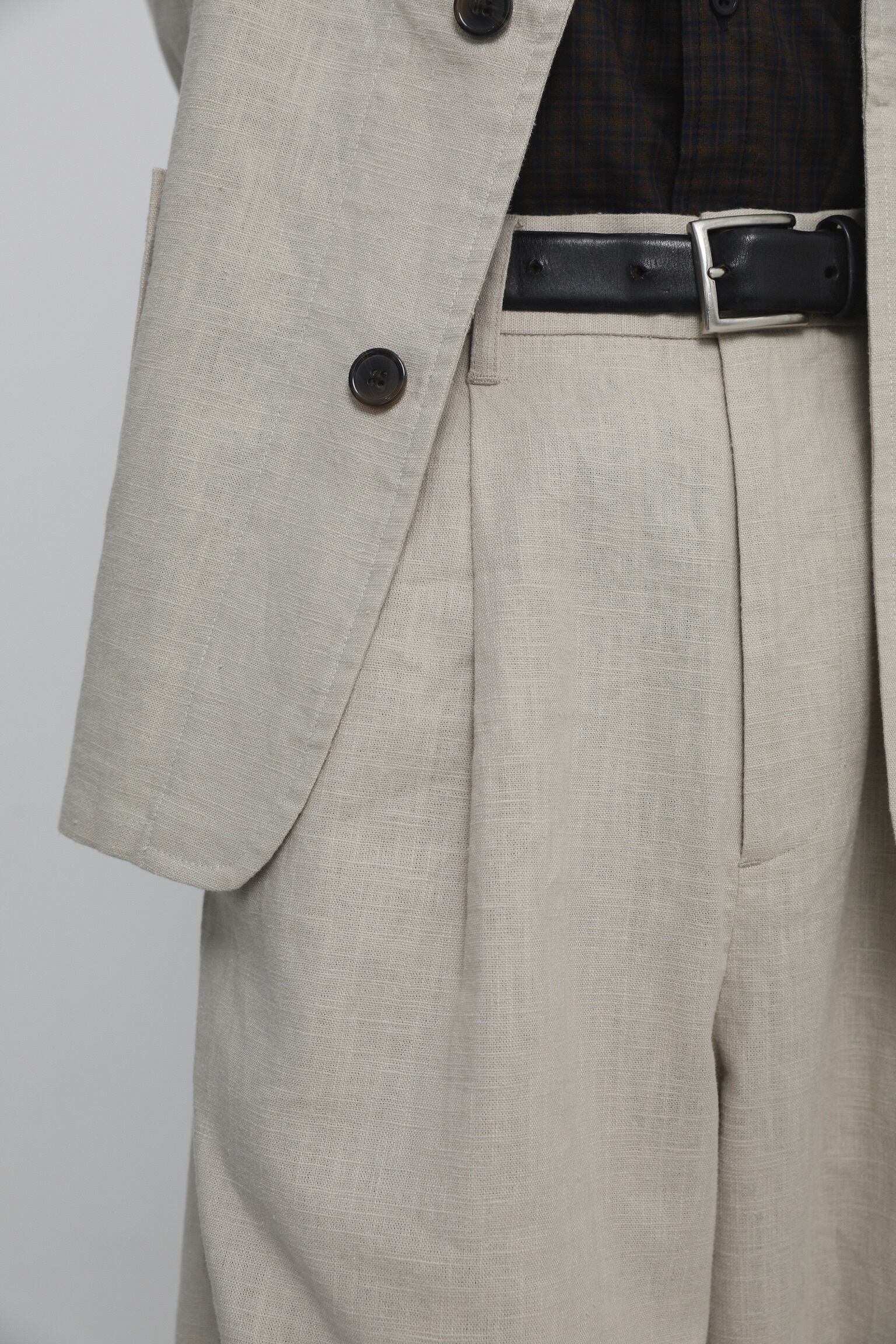 philme tuck wide pants size1 美品 linen tuck wide pants | philme